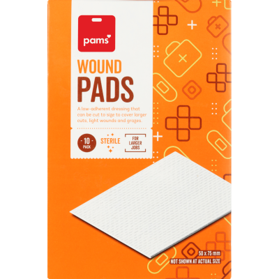 Pams Wound Pads 10pk