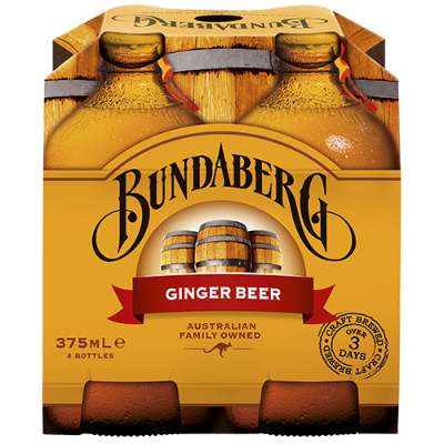 Bundaberg Ginger Beer 4 x 375ml