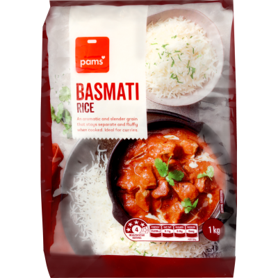Pams Basmati Rice 1kg