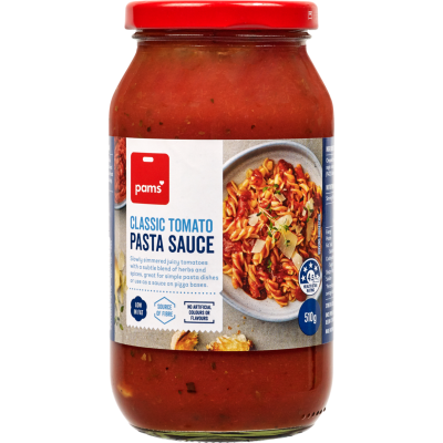Pams Classic Tomato Pasta Sauce 510g