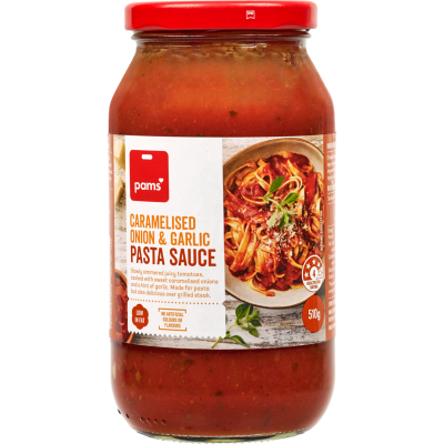 Pams Caramelised Onion & Garlic Pasta Sauce 510g