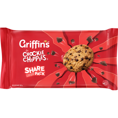 Griffin's Chockie Chippies Biscuits Share Pack 320g