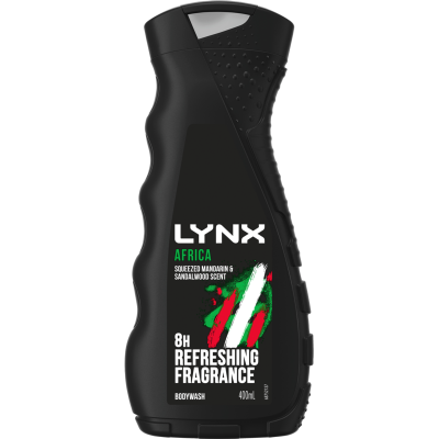 Lynx Squeezed Mandarin & Sandalwood Scent Africa Shower Gel 400ml