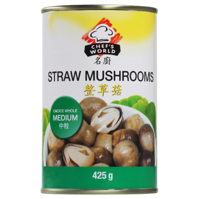 Chef's World Straw Mushrooms 425g