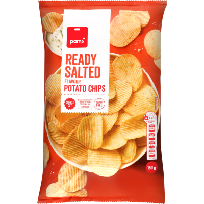 Pams Ready Salted Flavour Potato Chips 150g