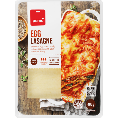 Pams Egg Lasagne Sheets 400g