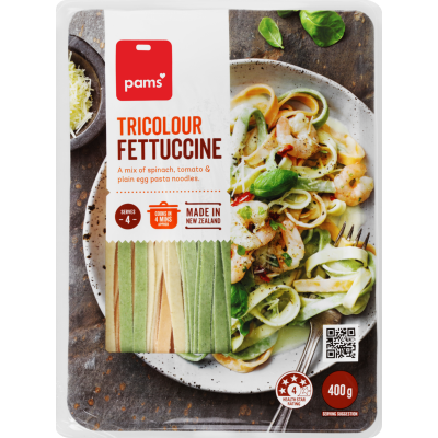 Pams Tricolour Fettuccine 400g