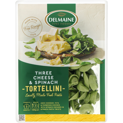 Delmaine Three Cheese & Spinach Tortellini 300g