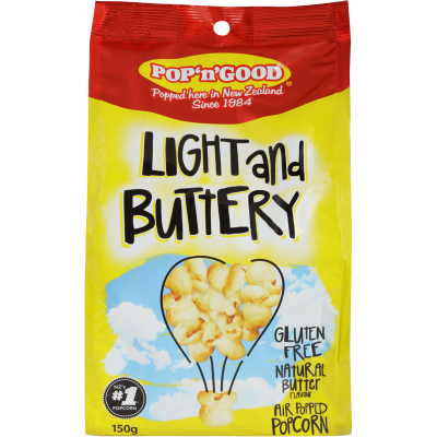 Pop'n'Good Light & Buttery Popcorn 150g