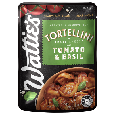 Wattie's Three Cheese Creamy Tomato & Basil Tortellini Pasta Meal 350g