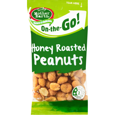 Mother Earth On The Go! Honey Roasted Peanuts 60g