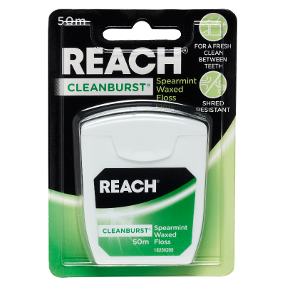 Reach Cleanburst Spearmint Waxed Floss 50m