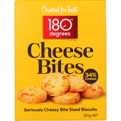 180 Degrees Cheese Bites Biscuits 150g