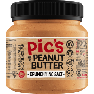 Pic's Really Good Crunchy No Salt Peanut Butter 1kg