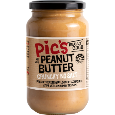 Pic's Really Good No Salt Crunchy Peanut Butter 380g