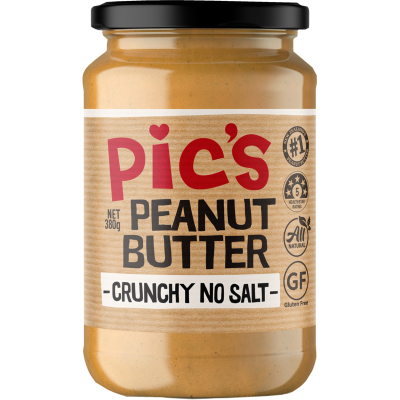 Pic's Crunchy No Salt Peanut Butter 380g