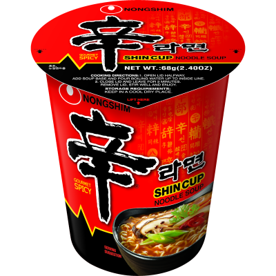 Nongshim Shin Ramyun Noodles Soup Cup 68g