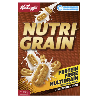 Kellogg's Nutri-Grain Breakfast Cereal 290g