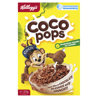 Kellogg's Coco Pops Breakfast Cereal 375g