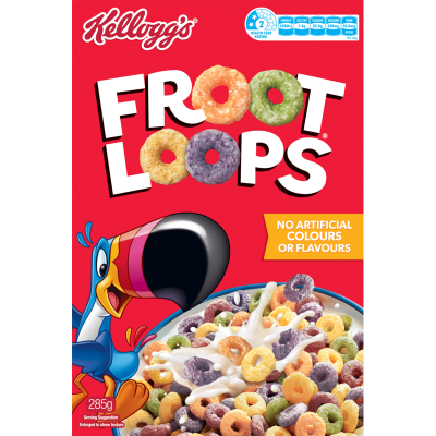 Kellogg's Froot Loops Breakfast Cereal 285g