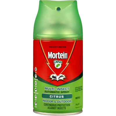 Mortein Indoor & Outdoor Citrus Multi Insect Automatic Spray 154g