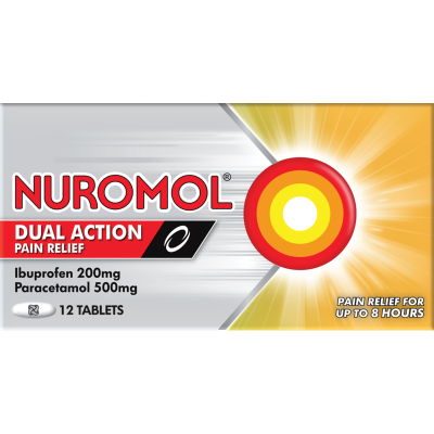 Nuromol Dual Action Ibuprofen & Paracetamol Pain Relief Tablets 12pk