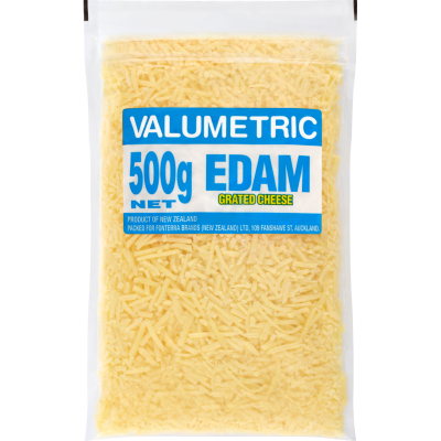 Valumetric Edam Grated Cheese 500g