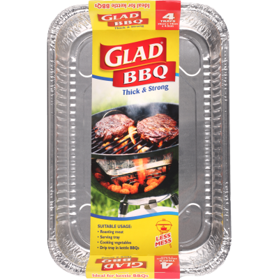 Glad BBQ Trays 4pk