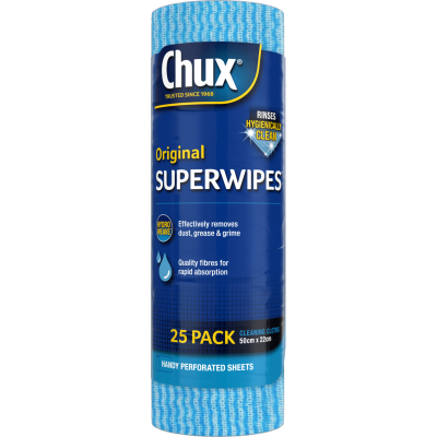 Chux Original Superwipes Roll 25pk