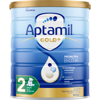 Aptamil Gold+ 2 Pronutra Biotik Baby Follow-On Formula From 6 to 12 Months 900g