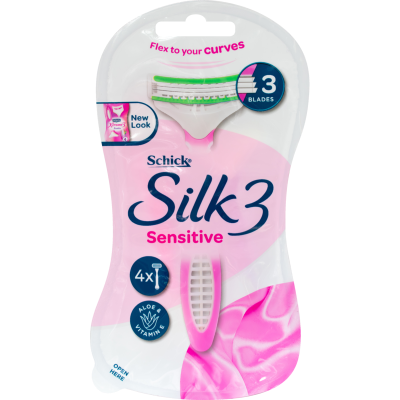 Schick Silk 3 Sensitive Womans Razor 4pk