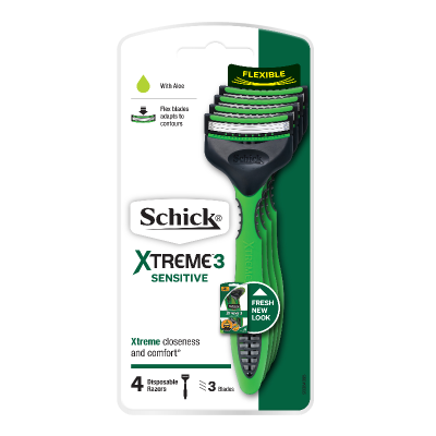 Schick Xtreme 3 Sensitive Disposable Razors 4pk
