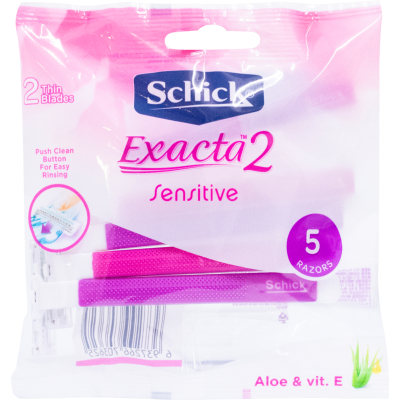 Schick Exacta 2 Womens Sensitive Disposable Razor 5pk