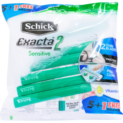 Schick Exacta 2 Sensitive Disposable Razors 6pk