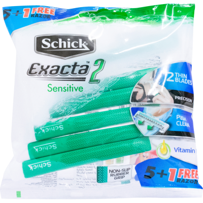 Schick Exacta 2 Sensitive Disposable Razors 5pk