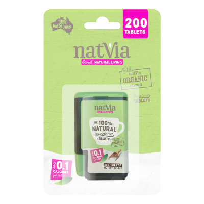 Natvia 100% Natural Sweetener Tablets 200pk