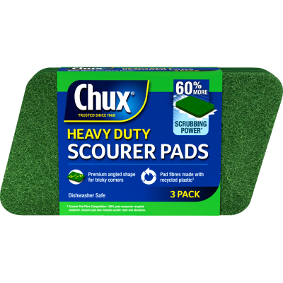Chux Heavy Duty Scourer Pads 3pk