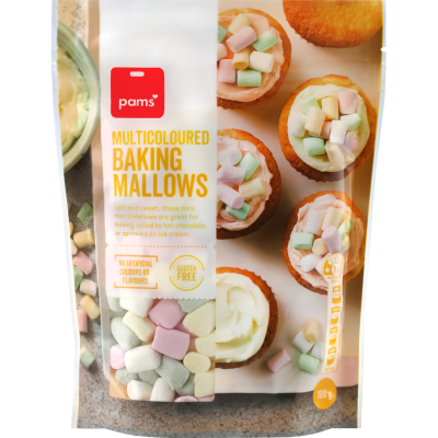 Pams Multicoloured Baking Mallows 100g