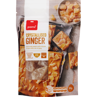 Pams Crystallised Ginger 150g