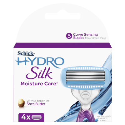 Schick Hydro Silk Moisture Care Curve Sensing Blades 4pk