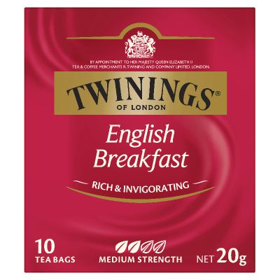 Twinings English Breakfast Tea Bags 10ea