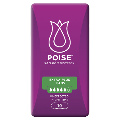 Poise Extra Plus Pads 10pk