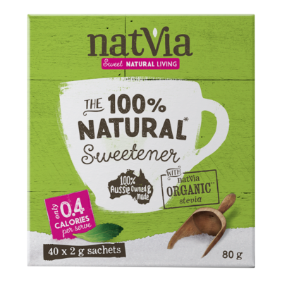 Natvia 100% Natural Sweetener 40 x 2g