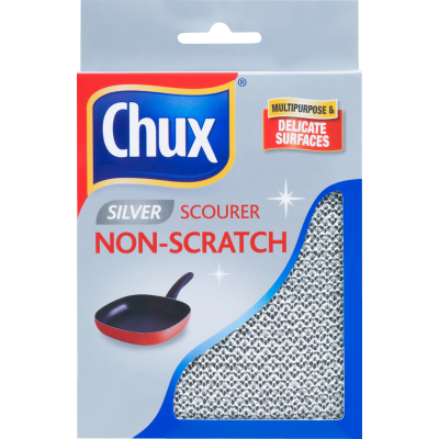Chux Non Scratch Silver Scourer 1pk