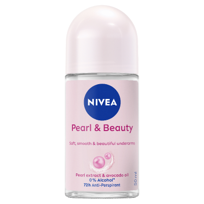 Nivea Pearl & Beauty 72Hr Protection Anti-Perspirant Deodorant Roll On 50ml