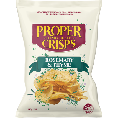 Proper Crisps Rosemary & Thyme Potato Crisps 150g