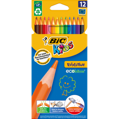 Bic Kids Evolution Colouring Pencils 12pk