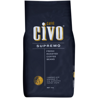 Caffe Civo Supremo Fresh Roasted Coffee Beans 1kg