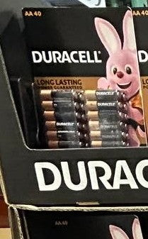 DURACELL ALKALINE BATTERIES AA 40 PACK