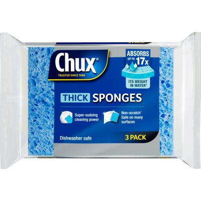 Chux Thick Sponges 3pk